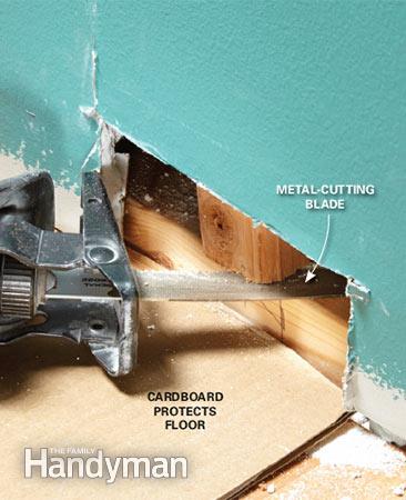 How to fix a wall stud nailed in the wrong place