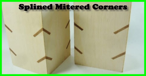 Here's a splined miter corner joint