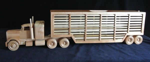 wooden cattle truck