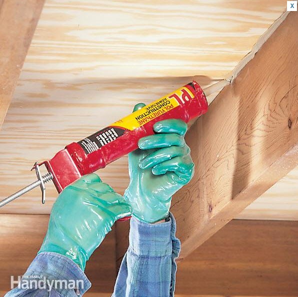 glue floor joists